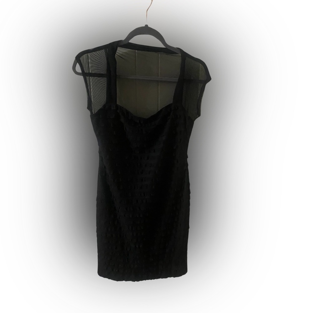 Black mini dress